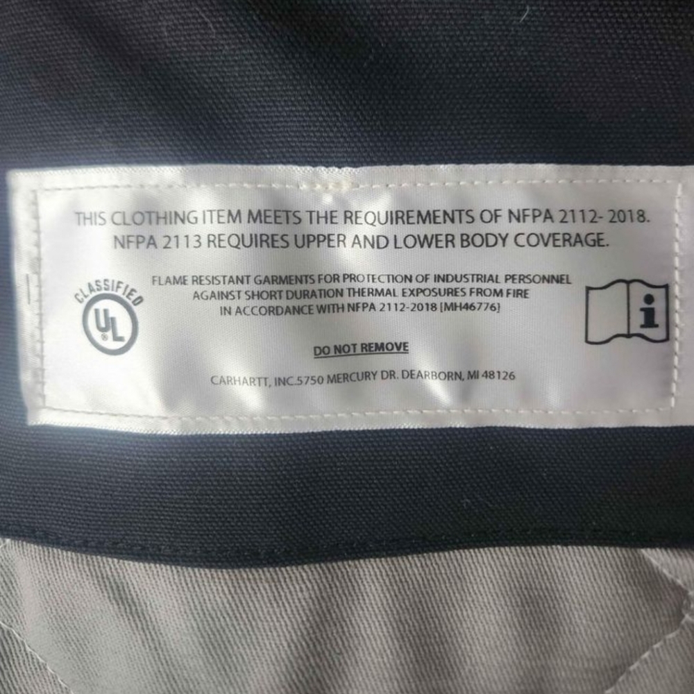*NEW* CARHARTT  FLAME-RESISTANT DUCK TRADITIONAL COAT/QUILT-LINED *NWOT* - Picture 8 of 8